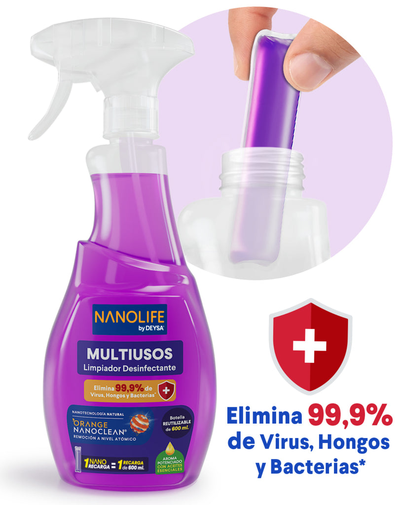 Limpiador Multiuso Desinfectante Kit Inicial Lavanda (1X + GAT)