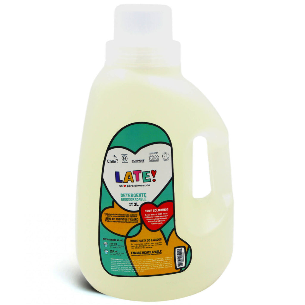 Detergente Biodegradable Late! 3 L